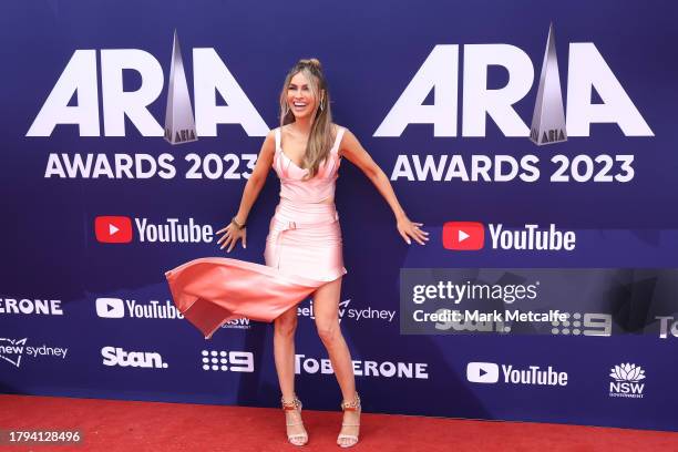 Chrishell Stause attends the 2023 ARIA Awards at Hordern Pavilion on November 15, 2023 in Sydney, Australia.