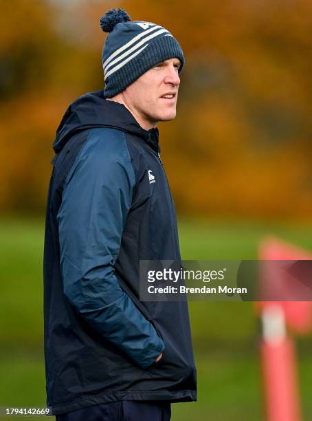 Limerick , Ireland - 21 November 2023; Ireland forwards coach Paul O'Connell during a Munster rugby squad training session at University of Limerick...