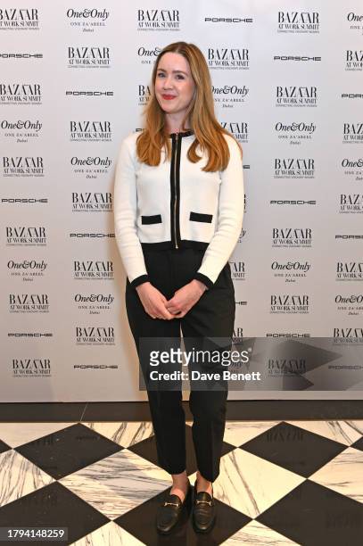 Author Verity Harding attends the Harper's Bazaar At Work Summit, in partnership with Porsche and One&Only One Za'abeel, at Raffles London at The OWO...