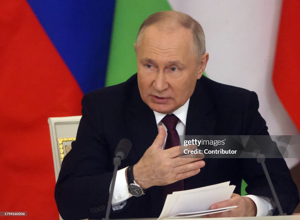 Putin Receives Tajik President Emomali Rakhmon At The Grand Kremlin Palace