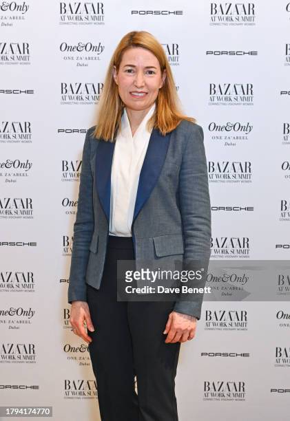 Author Suzanne Heywood attends the Harper's Bazaar At Work Summit, in partnership with Porsche and One&Only One Za'abeel, at Raffles London at The...