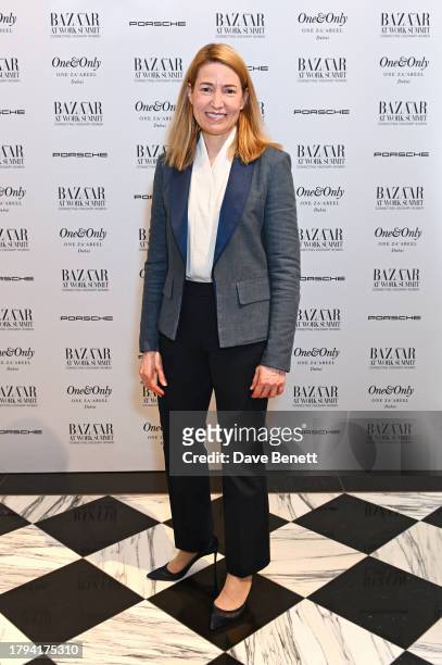 Author Suzanne Heywood attends the Harper's Bazaar At Work Summit, in partnership with Porsche and One&Only One Za'abeel, at Raffles London at The...
