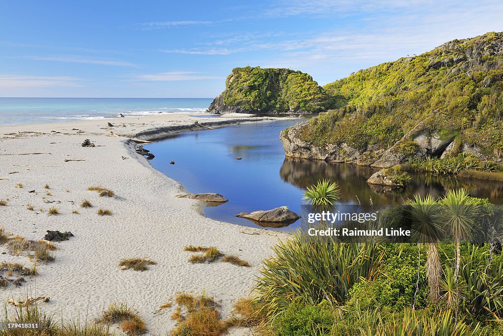 Coastline with Beach and Sea