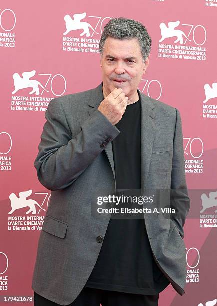 Director Amos Gitai attends the 'Ana Arabia' Photocall during the 70th Venice International Film Festival at Palazzo del Casino on September 3, 2013...