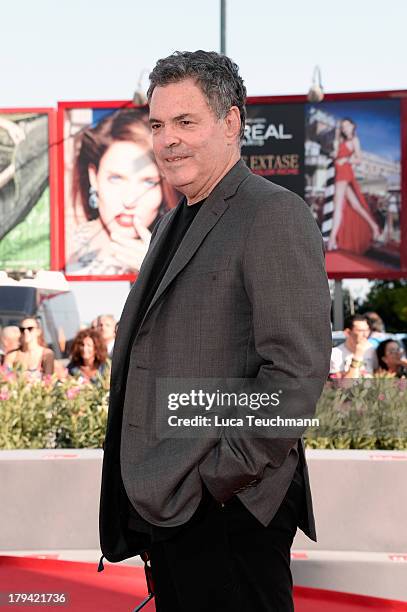 Director Amos Gitai attend "Ana Arabia" Premiere during the 70th Venice International Film Festival at Sala Grande on September 3, 2013 in Venice,...