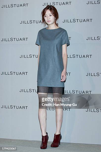 Model showcases designs by Jill Stuart on the catwalk during the presentation of Jill Stuart 2013 A/W collection at LG Fashion RAUM on September 3,...