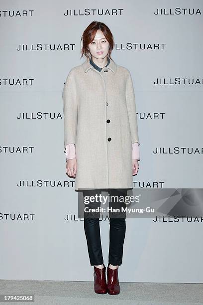 Model showcases designs by Jill Stuart on the catwalk during the presentation of Jill Stuart 2013 A/W collection at LG Fashion RAUM on September 3,...