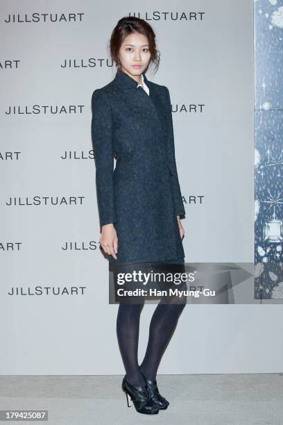 Model showcases designs by Jill Stuart on the catwalk during the presentation of Jill Stuart 2013 A/W collection at LG Fashion RAUM on September 3,...