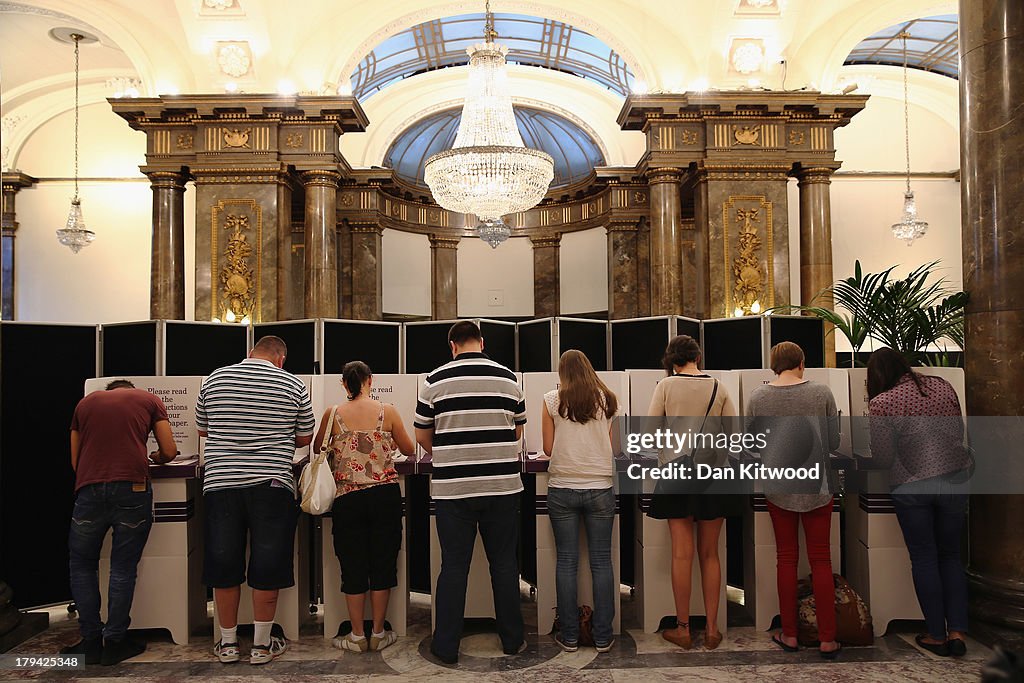 Australians Living In The UK Vote In The General Election At Australia House