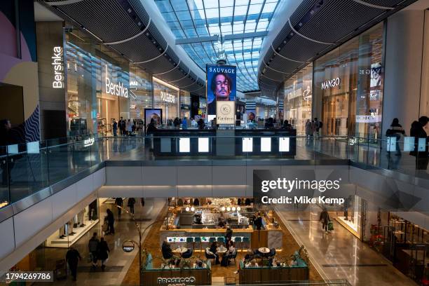 Scene inside Westfield Stratford City Shopping Centre on 17th November 2023 in London, United Kingdom. Stratford is now East Londons primary retail,...