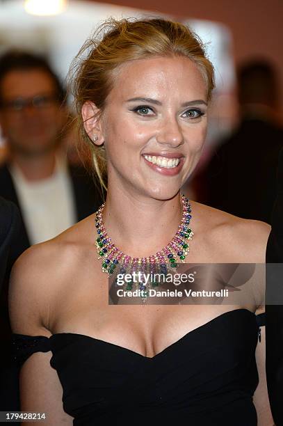 Actress Scarlett Johansson attends "Under The Skin" Premiere during the 70th Venice International Film Festival at Sala Grande on September 3, 2013...