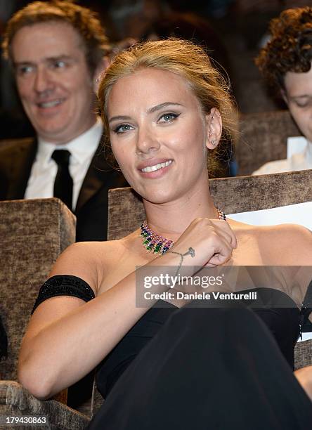 Actress Scarlett Johansson attends "Under The Skin" Premiere during the 70th Venice International Film Festival at Sala Grande on September 3, 2013...