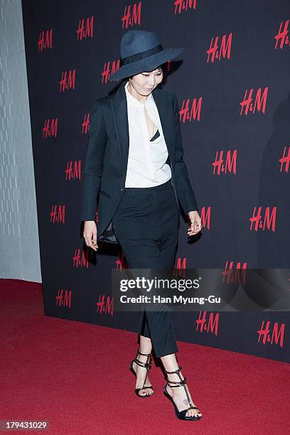 South Korean actress Kim Na-Young attends the H&M Autumn Collection Pre-Shopping Party at H&M Gangnam Store on September 3, 2013 in Seoul, South...