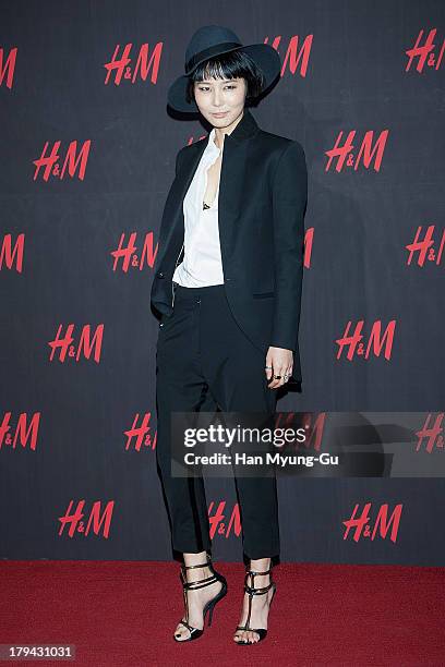 South Korean actress Kim Na-Young attends the H&M Autumn Collection Pre-Shopping Party at H&M Gangnam Store on September 3, 2013 in Seoul, South...