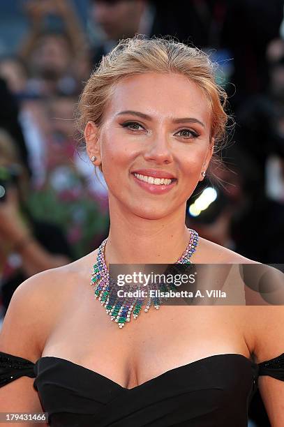 Actress Scarlett Johansson attends 'Under The Skin' Premiere during the 70th Venice International Film Festival at Sala Grande on September 3, 2013...