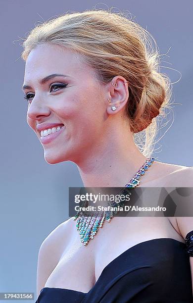 Actress Scarlett Johansson attends 'Under The Skin' Premiere during the 70th Venice International Film Festival at Sala Grande on September 3, 2013...