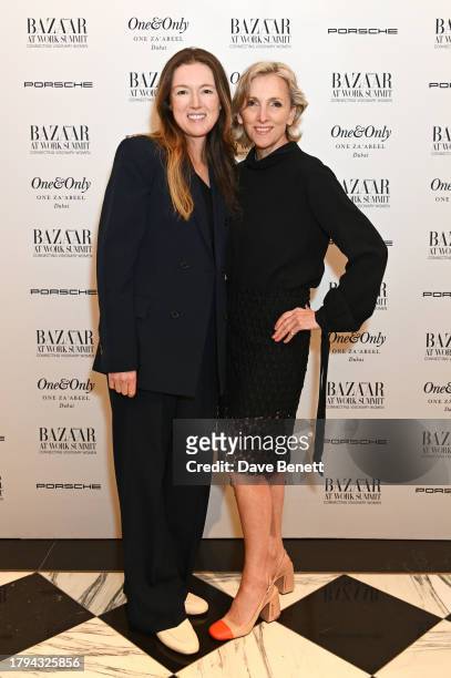 Clare Waight Keller and Kelly Luchford attend the Harper's Bazaar At Work Summit, in partnership with Porsche and One&Only One Za'abeel, at Raffles...