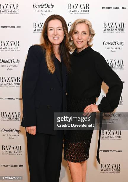Clare Waight Keller and Kelly Luchford attend the Harper's Bazaar At Work Summit, in partnership with Porsche and One&Only One Za'abeel, at Raffles...