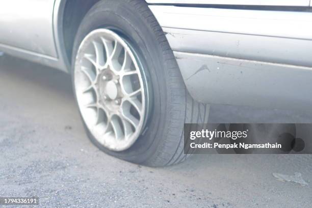 blow out car tires - old tyre stock pictures, royalty-free photos & images