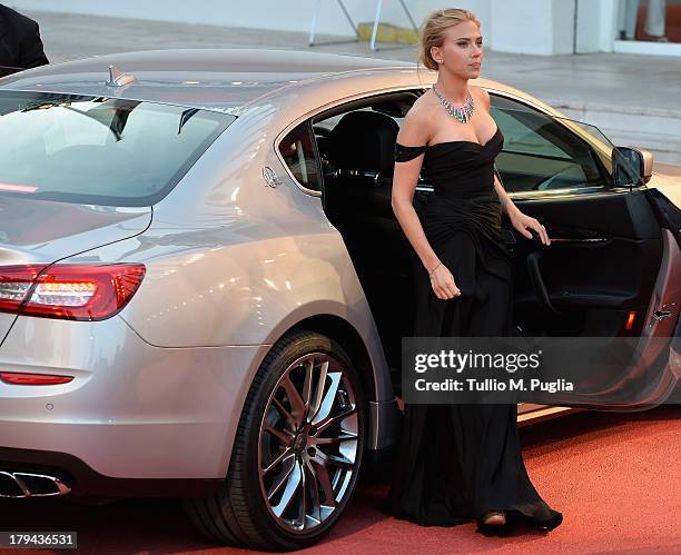 Actress Scarlett Johansson attends 'Under The Skin' Premiere during the 70th Venice International Film Festival at Sala Grande on September 3, 2013...