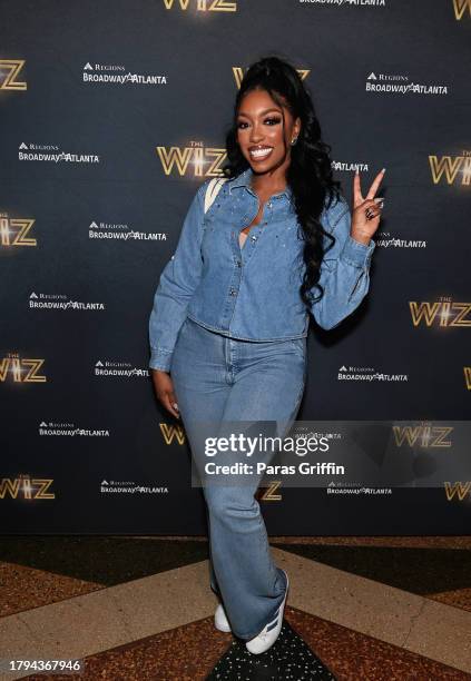 Porsha Williams attends the Atlanta opening night of "The WIZ" at The Fox Theatre on November 14, 2023 in Atlanta, Georgia.