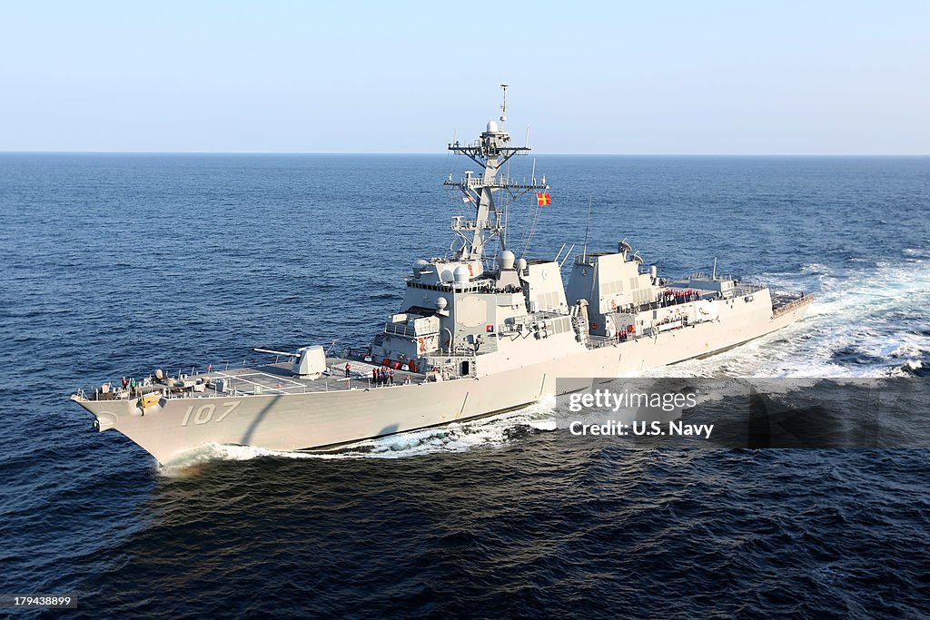 U.S. Navy Deploys Warships For Possible Strike On Syria