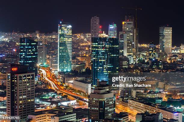 tel-aviv south skyline - tel aviv jaffa stock pictures, royalty-free photos & images