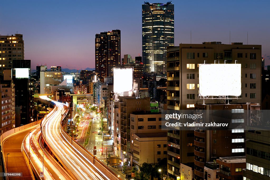 Tokyo cityscape and highway