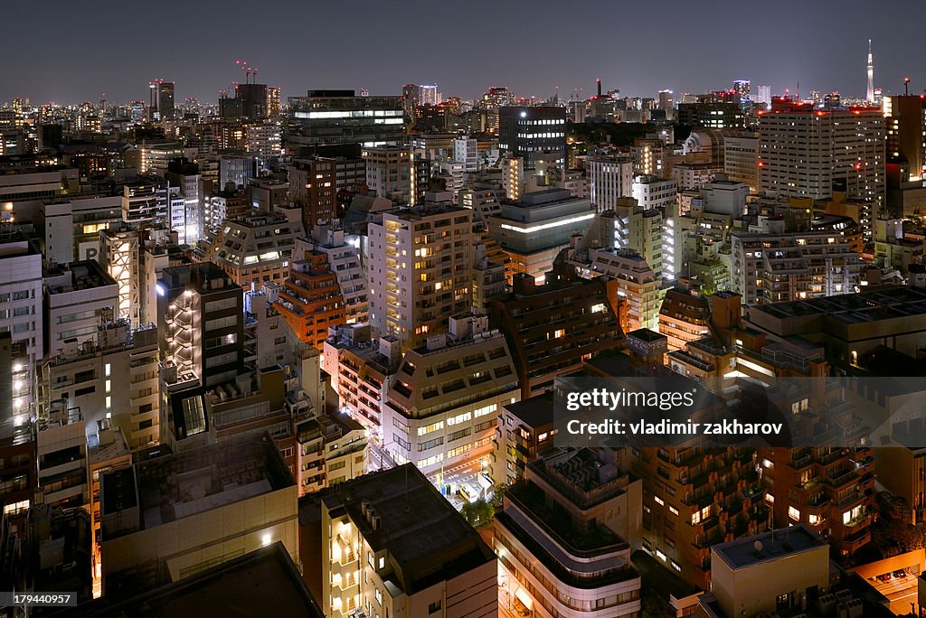 Tokyo cityscape at night