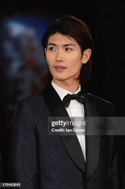 Actor Haruma Miura attends the 'Harlock Space Pirate' Premiere during the 70th Venice International Film Festival at Davidia on September 3, 2013 in...