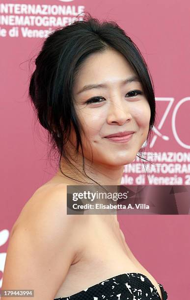 Actress Lee Eun-Woo attends the "Moebius" Photocall during the 70th Venice International Film Festival at Sala Grande on September 3, 2013 in Venice,...