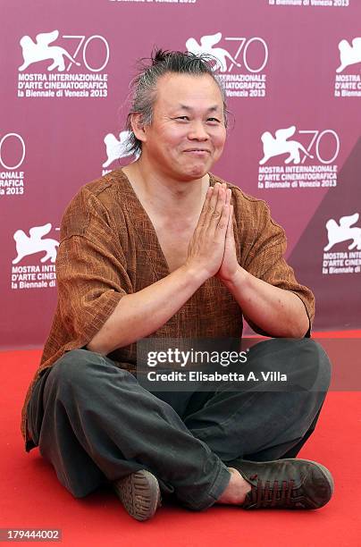 Director Kim Ki-duk attends the "Moebius" Photocall during the 70th Venice International Film Festival at Sala Grande on September 3, 2013 in Venice,...