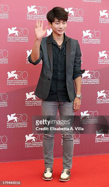 Actor Seo Young Ju attends the "Moebius" Photocall during the 70th Venice International Film Festival at Sala Grande on September 3, 2013 in Venice,...