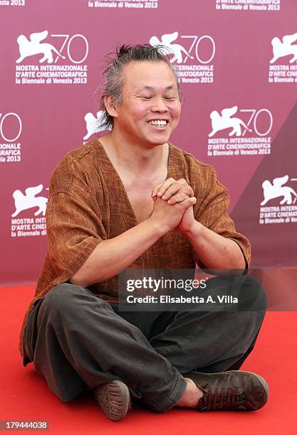 Director Kim Ki-duk attends the "Moebius" Photocall during the 70th Venice International Film Festival at Sala Grande on September 3, 2013 in Venice,...