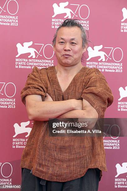 Director Kim Ki-duk attends the "Moebius" Photocall during the 70th Venice International Film Festival at Sala Grande on September 3, 2013 in Venice,...