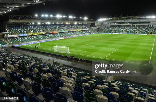 Belfast , United Kingdom - 20 November 2023; A general view before the UEFA EURO 2024 Qualifying Round Group H match between Northern Ireland and...