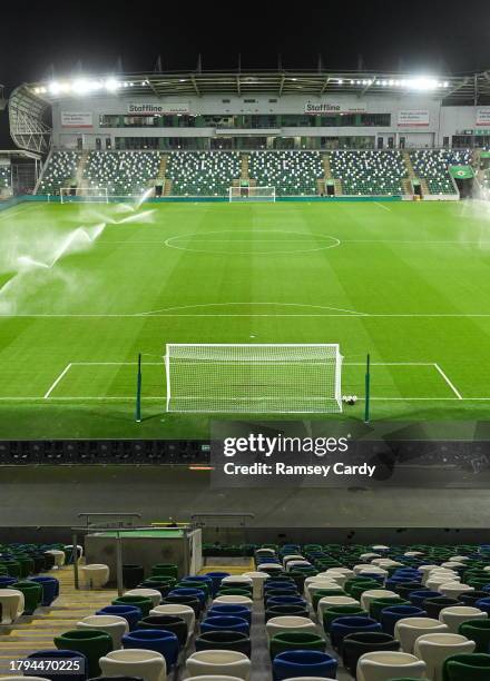 Belfast , United Kingdom - 20 November 2023; A general view before the UEFA EURO 2024 Qualifying Round Group H match between Northern Ireland and...