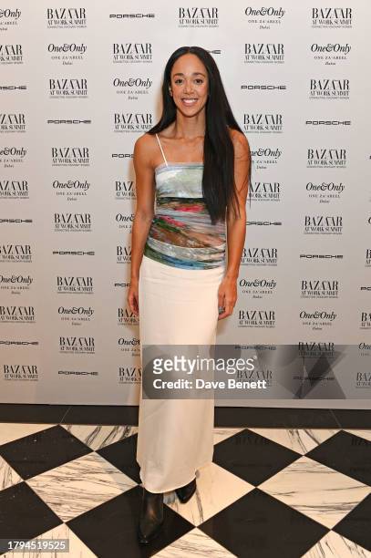 Olympic athlete Katarina Johnson-Thompson attends the Harper's Bazaar At Work Summit, in partnership with Porsche and One&Only One Za'abeel, at...