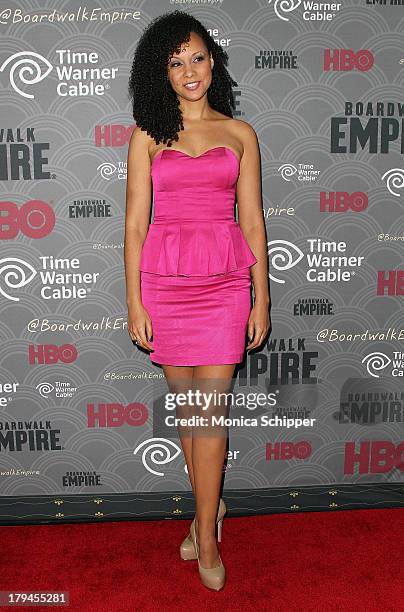 Actress Natalie Wachen attends the "Boardwalk Empire" season four New York premiere at Ziegfeld Theater on September 3, 2013 in New York City.