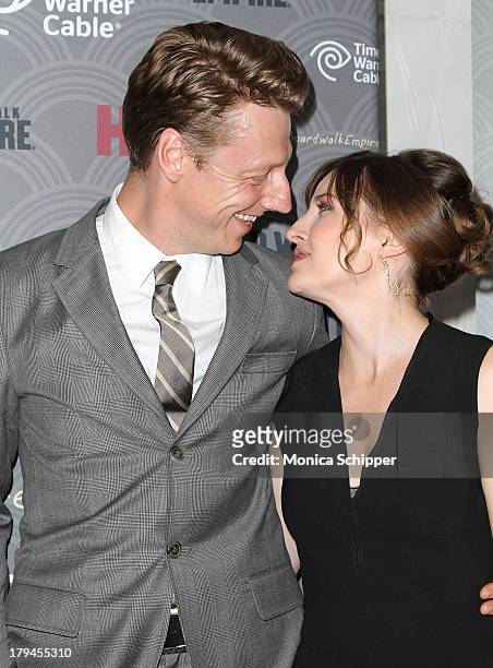 Musician Dougie Payne and actress Kelly Macdonald attend the "Boardwalk Empire" season four New York premiere at Ziegfeld Theater on September 3,...