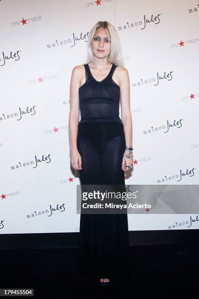 Katie Gallagher attends the Maison Jules presentation during Mercedes-Benz Fashion Week Spring 2014 at C24 Gallery on September 3, 2013 in New York...