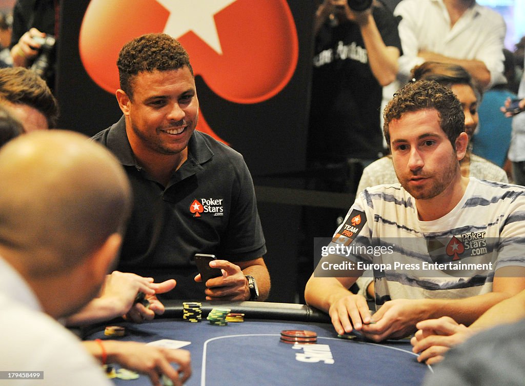 Pique And Ronaldo Attend the European Poker Tour