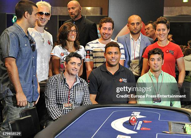Football player Ronaldo Luis Nazario attends the European Poker Tour on September 2, 2013 in Barcelona, Spain.