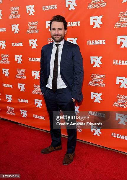 Actor Charlie Day arrives at the FXX Network launch party featuring the season premieres of "It's Always Sunny In Philadelphia" and "The League" at...