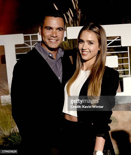 Actress Jessica Alba and her husband Cash Warren arrive at the after party for the opening of Hermes Beverly Hills Boutique at 3 Labs on September 3,...
