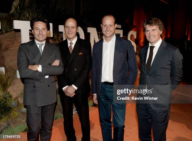 Axel Dumas, CEO, Hermes International, Robert Chavez, President and CEO, Hermes USA, Pierre-Alexis Dumas, Artistic Director, Hermes International and...