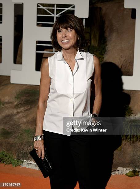 Veronique Nichanlan, Artistic Palmer, Men's Universe arrives at the after party for the opening of Hermes Beverly Hills Boutique at 3 Labs on...