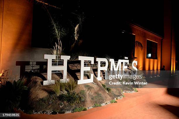 General view is shown at the after party for the opening of Hermes Beverly Hills Boutique at 3 Labs on September 3, 2013 in Culver City, California.