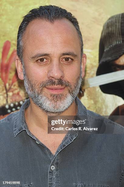 Spanish actor Javier Gutierrez attends the "Aguila Roja" new season presentation during the day three of 5th FesTVal Television Festival 2013 at the...