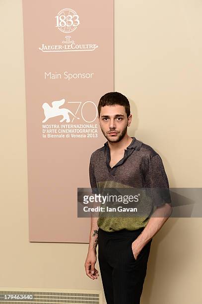 Xavier Dolan of 'Tom At The Farm' poses for a portrait for Jaeger-LeCoultre in their festival lounge during the 70th Venice Film Festival at...